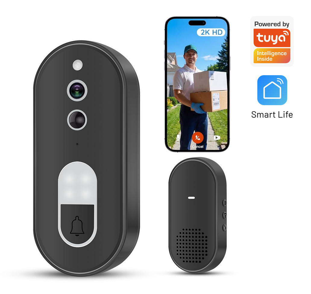 Smart Doorbell Wired - Campanello Video WiFi Wireless Tuya 1080P