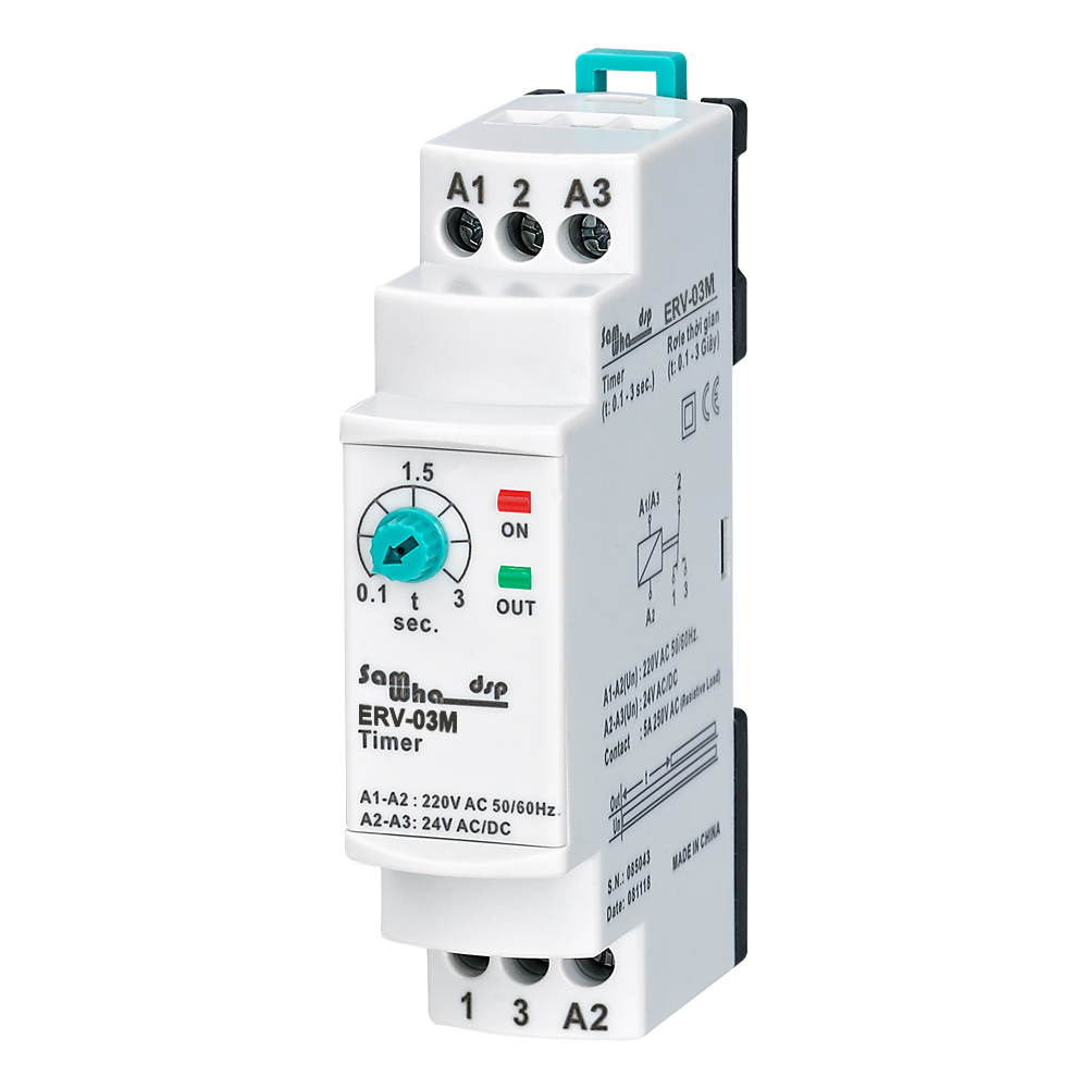 Shelly Relay Module - Samwha-Dsp ERV-XXM Relè temporizzato con ritardo