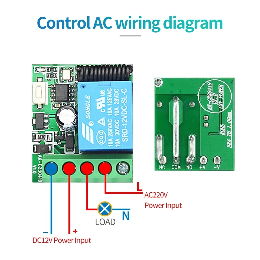 RF433MHz Interruttore Wireless - 433Mhz Receiver Module recensione e prezzo