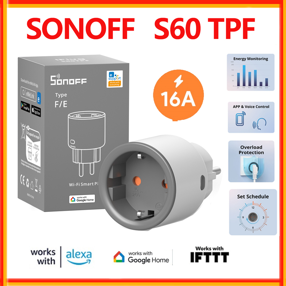 SONOFF S60 TPF EU Wifi Smart P - Sonoff Basic Switch recensione e prezzo