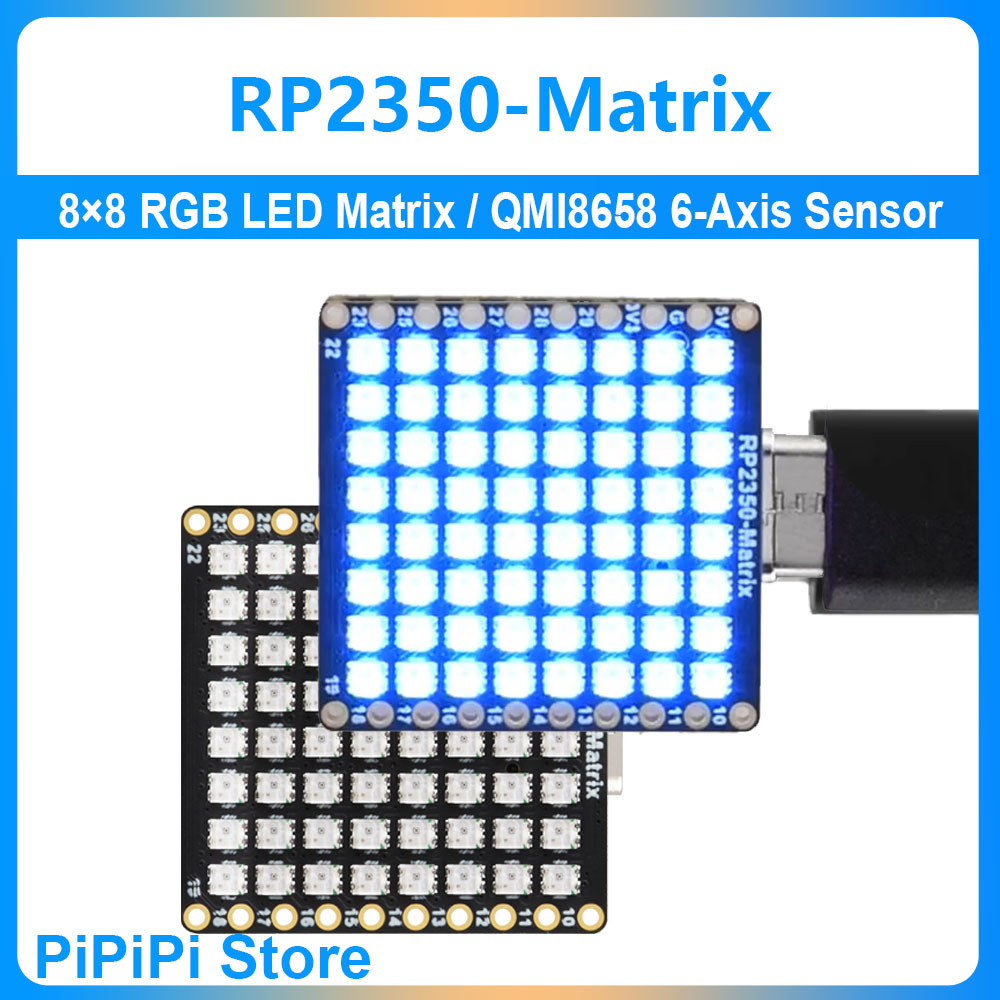 Scheda di Sviluppo RP2350 Matr - Rgb Led Matrix 8X8 recensione e prezzo